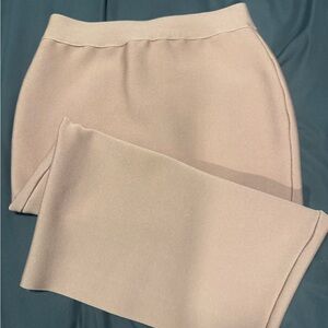 Citylux Bandage Knee Length Skirt - Mauve (Pink) (S)